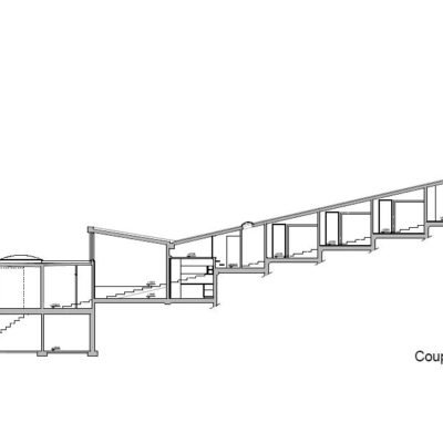 Maison Fabienne et Erik par Pierre Blondel à Court St-Etienne en Belgique Pierre Blondel Coupe 12 400x400