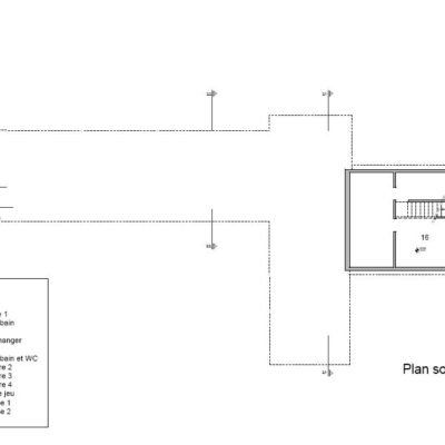 Maison Fabienne et Erik par Pierre Blondel à Court St-Etienne en Belgique Pierre Blondel Plan Sous Sol 400x400