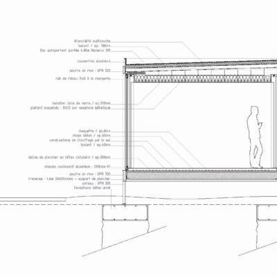 2+2 Houses par Tank Architectes à Villeneuve d'Ascq en France Detail Coupe 400x400