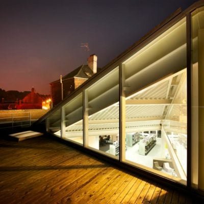Médiathèque de Proville par Tank Architectes dans le Nord en France Tank Architectes Mediatheque Proville 2 400x400