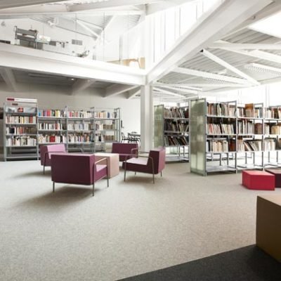 Médiathèque de Proville par Tank Architectes dans le Nord en France Tank Architectes Mediatheque Proville 5 400x400