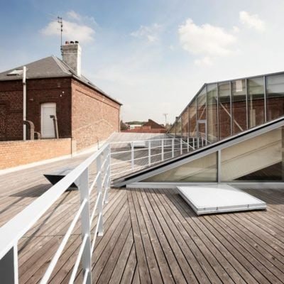 Médiathèque de Proville par Tank Architectes dans le Nord en France Tank Architectes Mediatheque Proville 92 400x400