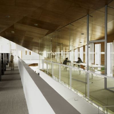 Médiathèque d'Armentières par Béal-Blanckaert en France Mediatheque Armentiere Beal Blanckaert 11 400x400