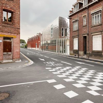 Médiathèque d'Armentières par Béal-Blanckaert en France Mediatheque Armentiere Beal Blanckaert 15 400x400