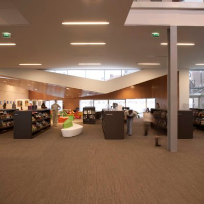 Médiathèque d'Armentières par Béal-Blanckaert en France Mediatheque Armentiere Beal Blanckaert 8 400x400