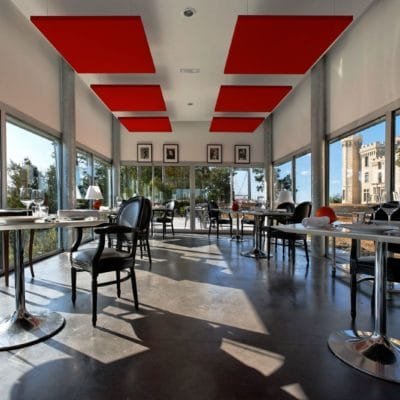 Extension du Château du Prince Noir par Bernard Bühler en France. Chateau Prince Noir Bernard Buhler 9 400x400