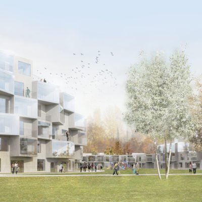 Bjarke Ingels démontre son talent en remportant le projet pilote de Kouvola en Finlande. Rendu BIG E2 Finlande 3 400x400