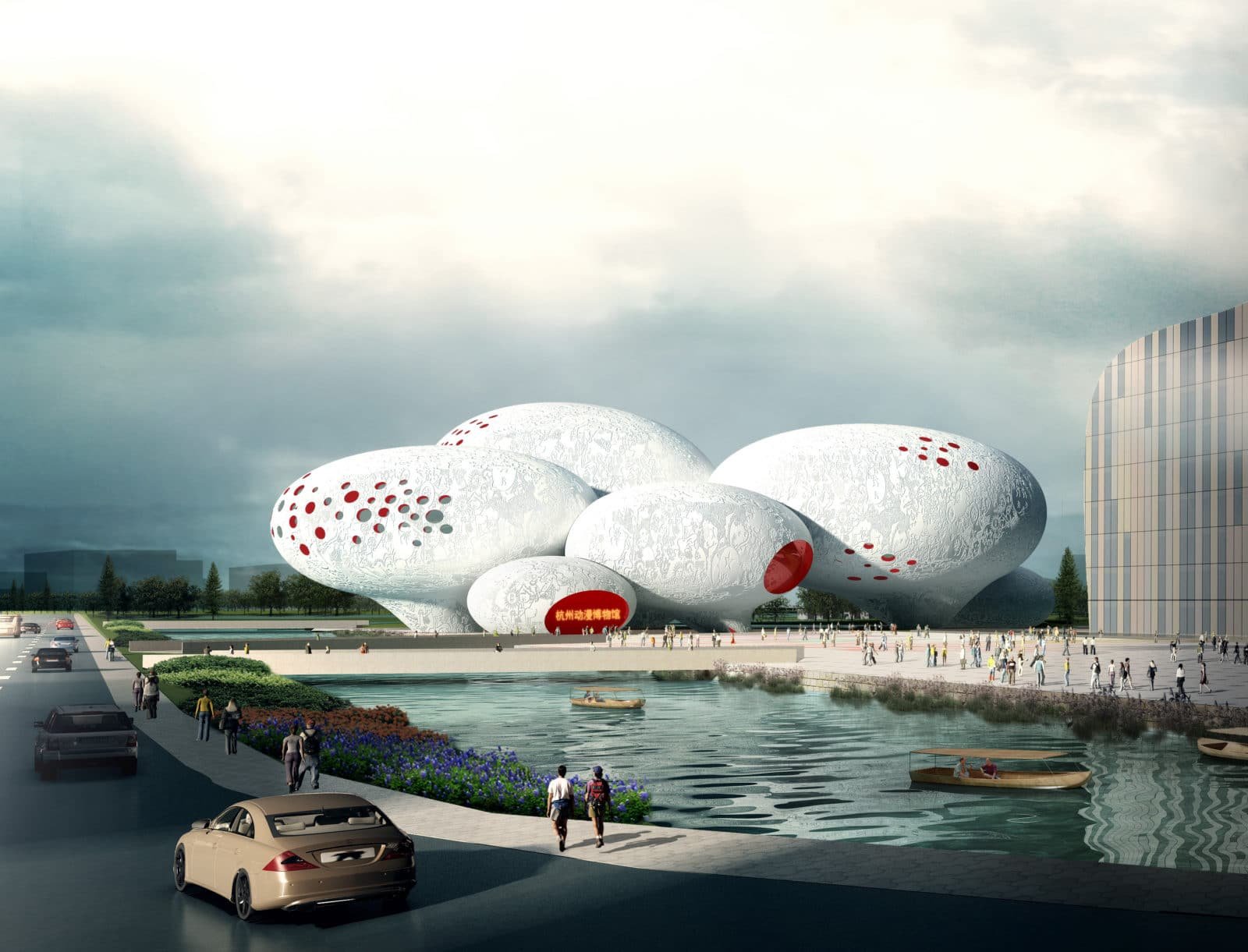 Musée du Comique et de l’Animation à Hangzhou en Chine par MVRDV. © MVRDV