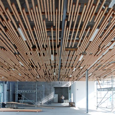 Médiathèque de Méricourt par Jérôme de Alzua Architecture avec l'Atelier 9.81. Mediatheque Mericourt 2 400x400