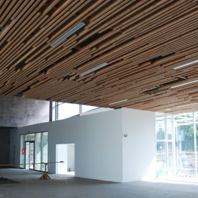 Médiathèque de Méricourt par Jérôme de Alzua Architecture avec l'Atelier 9.81. Mediatheque Mericourt 5 400x400