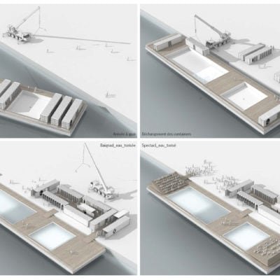Une piscine sur la Garonne ? Euh non, sur le quai ! Piscine Bordeaux Garonne Fleuve Peniche 13 400x400
