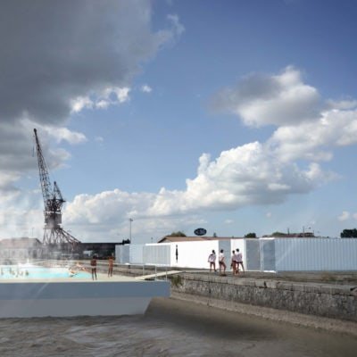 Une piscine sur la Garonne ? Euh non, sur le quai ! Piscine Bordeaux Garonne Fleuve Peniche 14 400x400