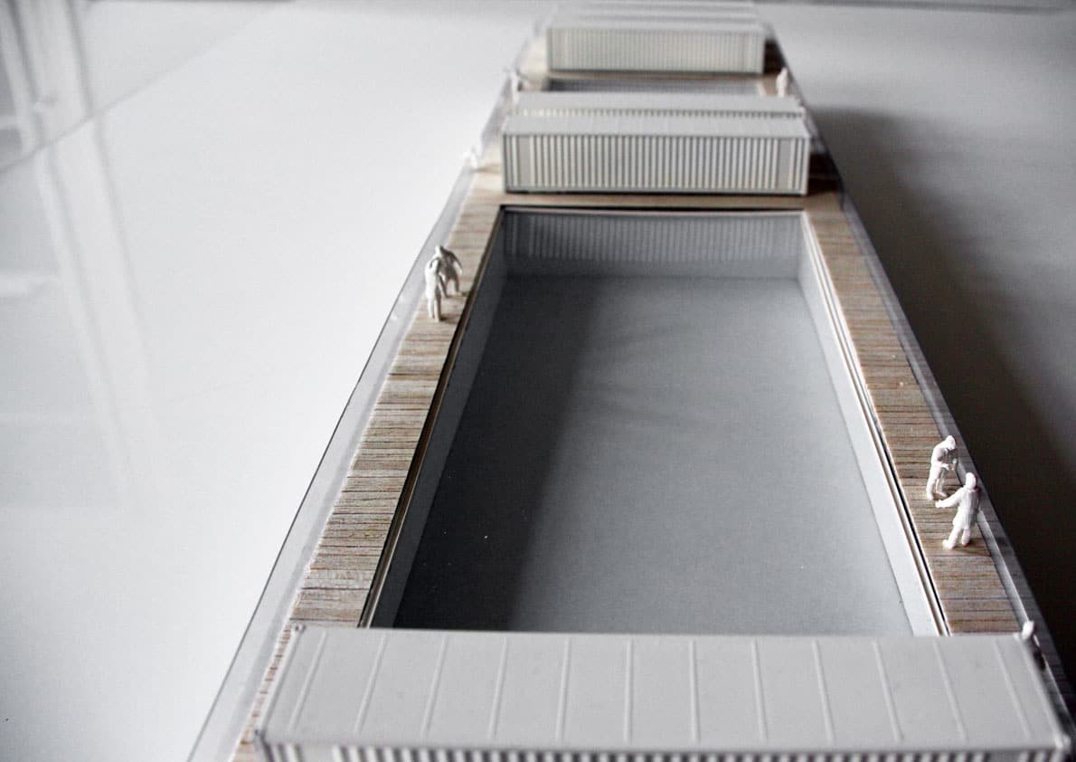 Une piscine sur la Garonne ? Euh non, sur le quai ! Piscine Bordeaux Garonne Fleuve Peniche 2