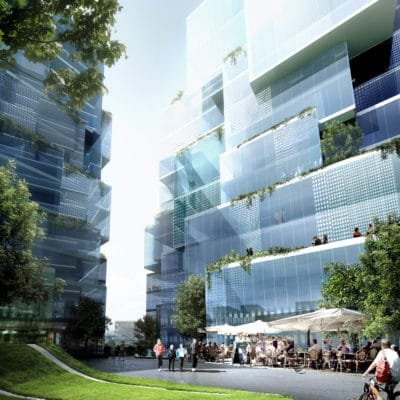 Des bureaux clairs comme le cristal pour Oslo par C.F. Møller Architects et Kristin Jarmund Arkitekter. Oslo Nordea 3 400x400