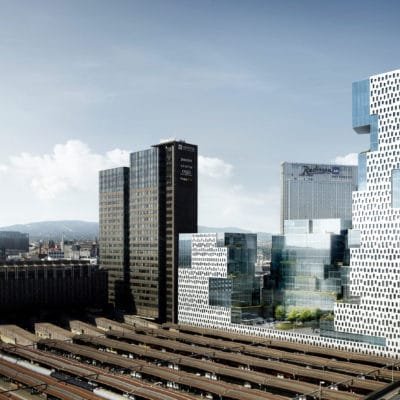 Des bureaux clairs comme le cristal pour Oslo par C.F. Møller Architects et Kristin Jarmund Arkitekter. Oslo Nordea 6 400x400