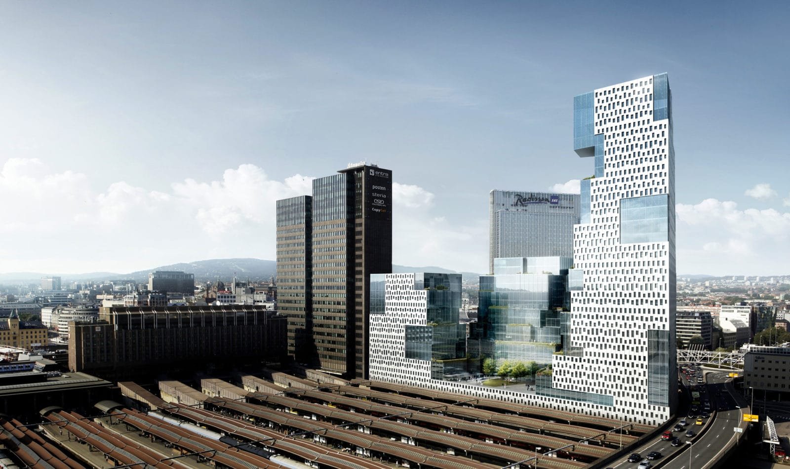 Des bureaux clairs comme le cristal pour Oslo par C.F. Møller Architects et Kristin Jarmund Arkitekter. © C.F. Møller Architects