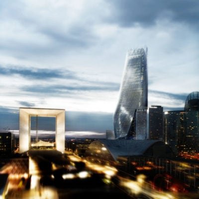 Le chantier de la tour Phare de Morphosis va démarrer Tour Phare Paris Morphosis 1 400x400