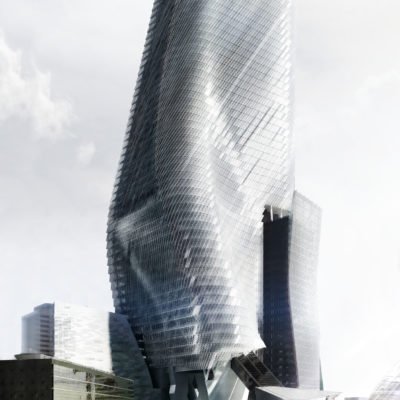 Le chantier de la tour Phare de Morphosis va démarrer Tour Phare Paris Morphosis 3 400x400