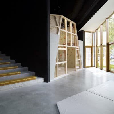 Salle d’escalade de Mons-en-Barœul par Béal & Blanckaert Salle Escalade Beal Blanckaert 6 400x400