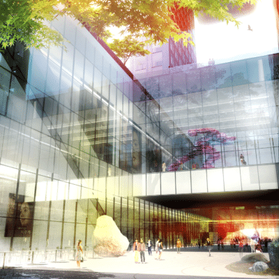 Les nordistes dessinent le ciel de Séoul (projet de BIG) Cross Tower Big 1 400x400