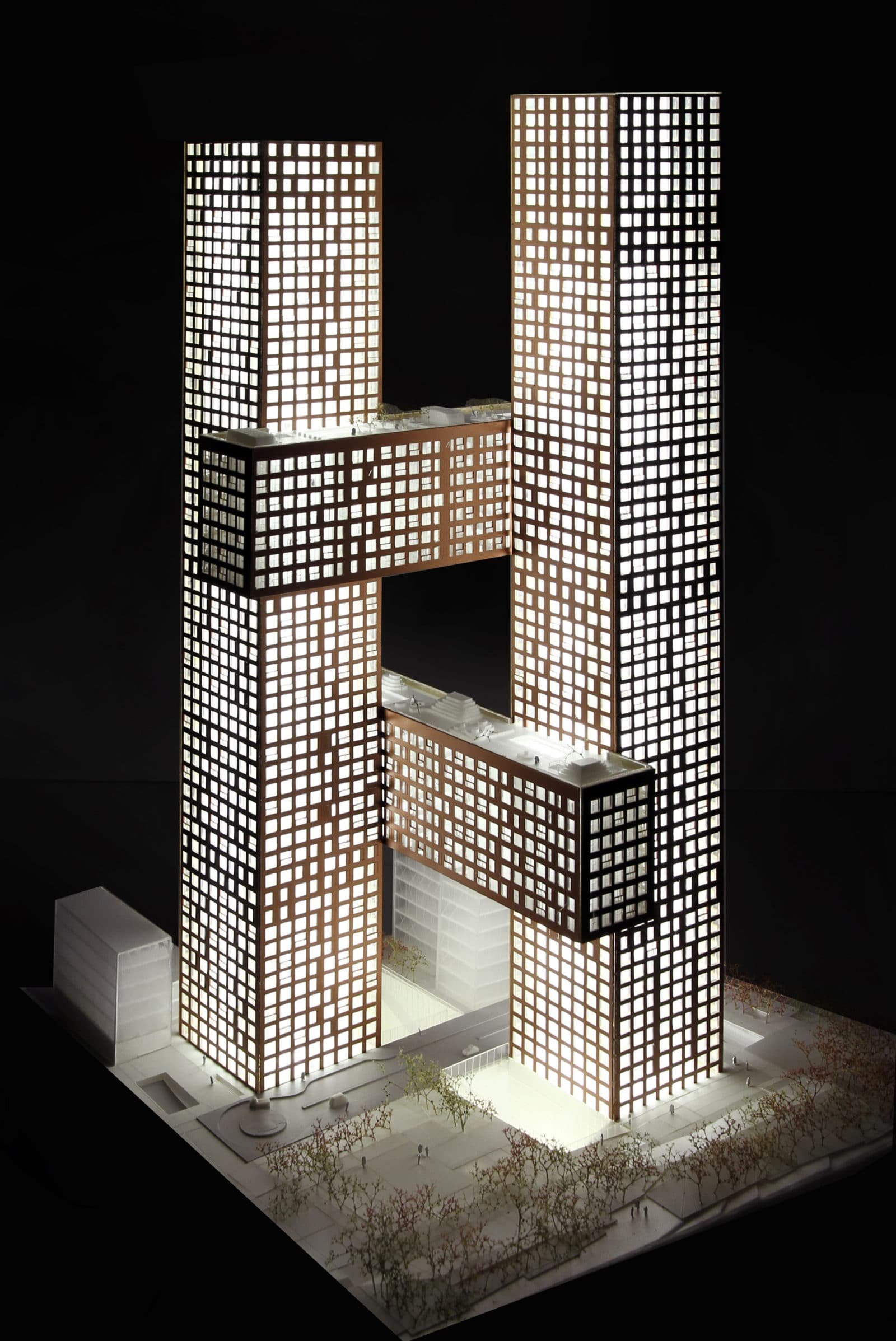 Les nordistes dessinent le ciel de Séoul (projet de BIG) © BIG