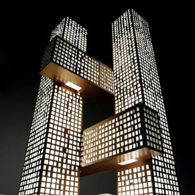 Les nordistes dessinent le ciel de Séoul (projet de BIG) Cross Tower Big 14 400x400