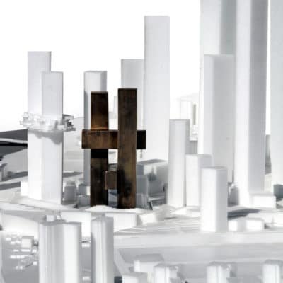 Les nordistes dessinent le ciel de Séoul (projet de BIG) Cross Tower Big 2 400x400