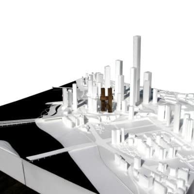 Les nordistes dessinent le ciel de Séoul (projet de BIG) Cross Tower Big 4 400x400