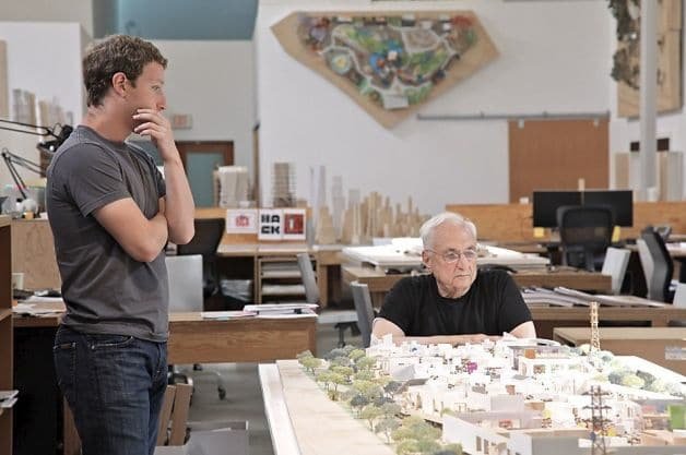 Facebook confie ses nouveaux bureaux à Frank Gehry © Frank Gehry/ Gehry Partners