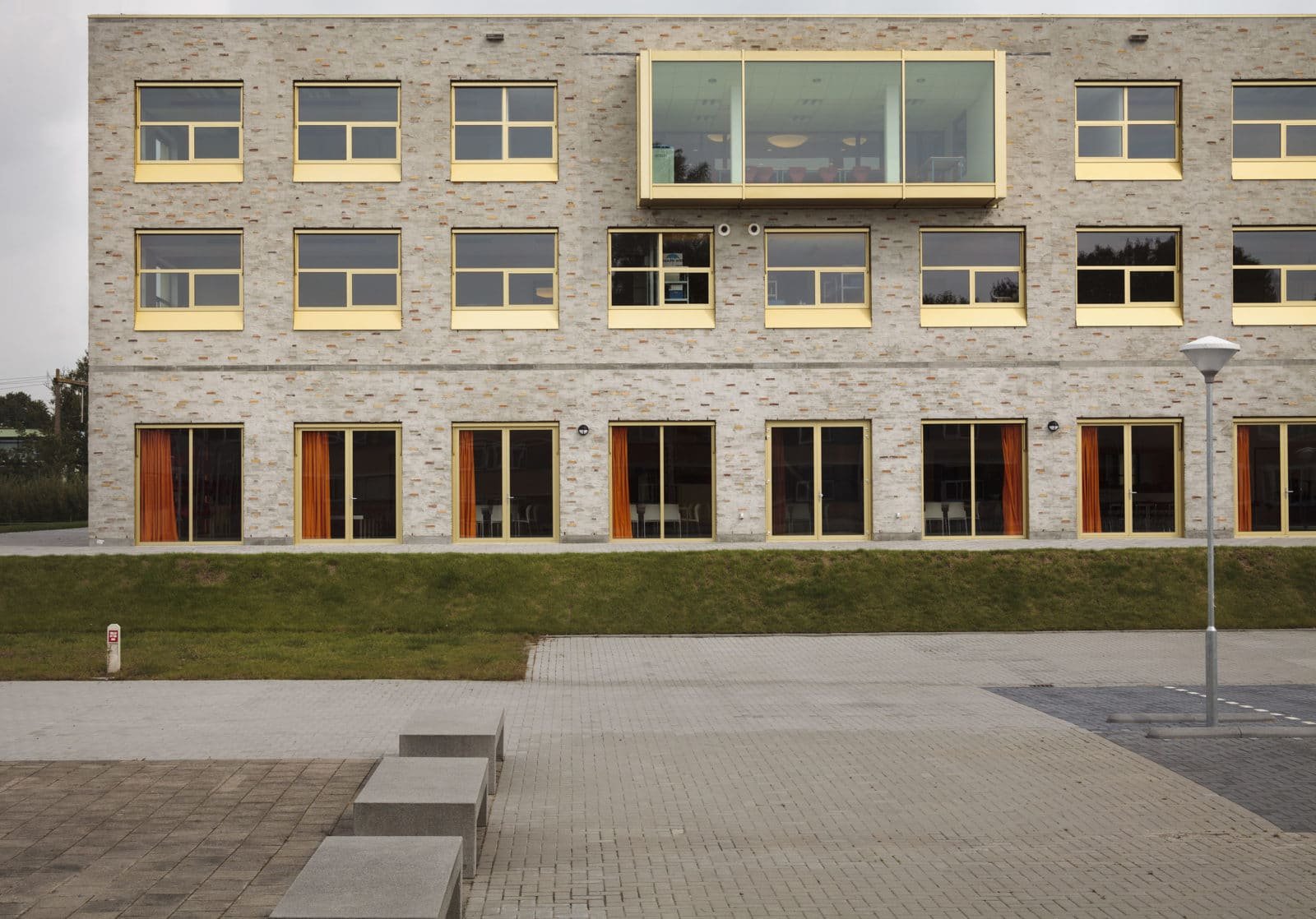 Collège Bornego à Heerenveen par HVDN et Studioninedots. © Peter Cuypers