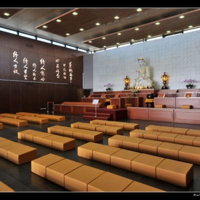 Temple bouddhiste de Bussy Saint-Georges par l’Atelier Rolland & Associés Temple Bouddhiste Bussy Frederic Rolland 4 400x400