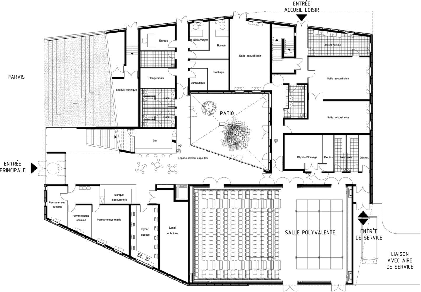 Pôle culturel de Nevers par O-S Architectes © O-S Architectes