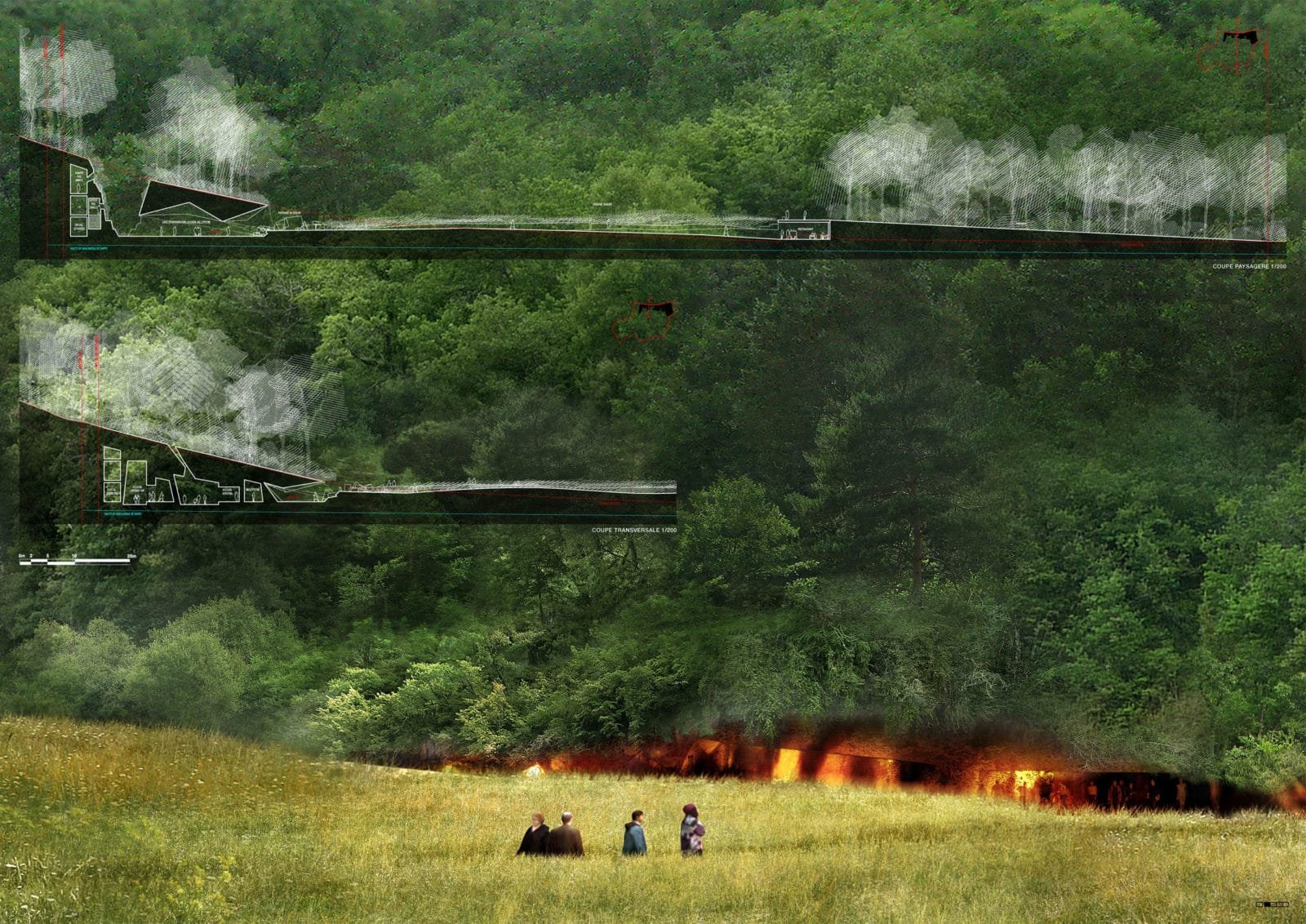 Projet des Ateliers Jean Nouvel pour Lascaux 4 © Ateliers Jean Nouvel