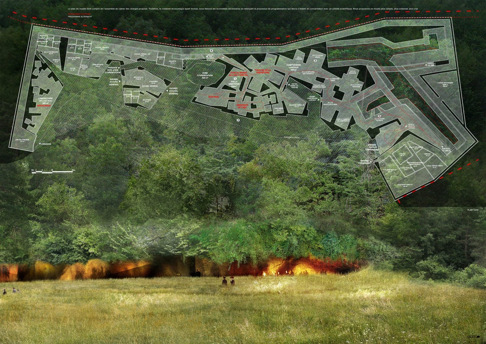 Projet des Ateliers Jean Nouvel pour Lascaux 4 © Ateliers Jean Nouvel