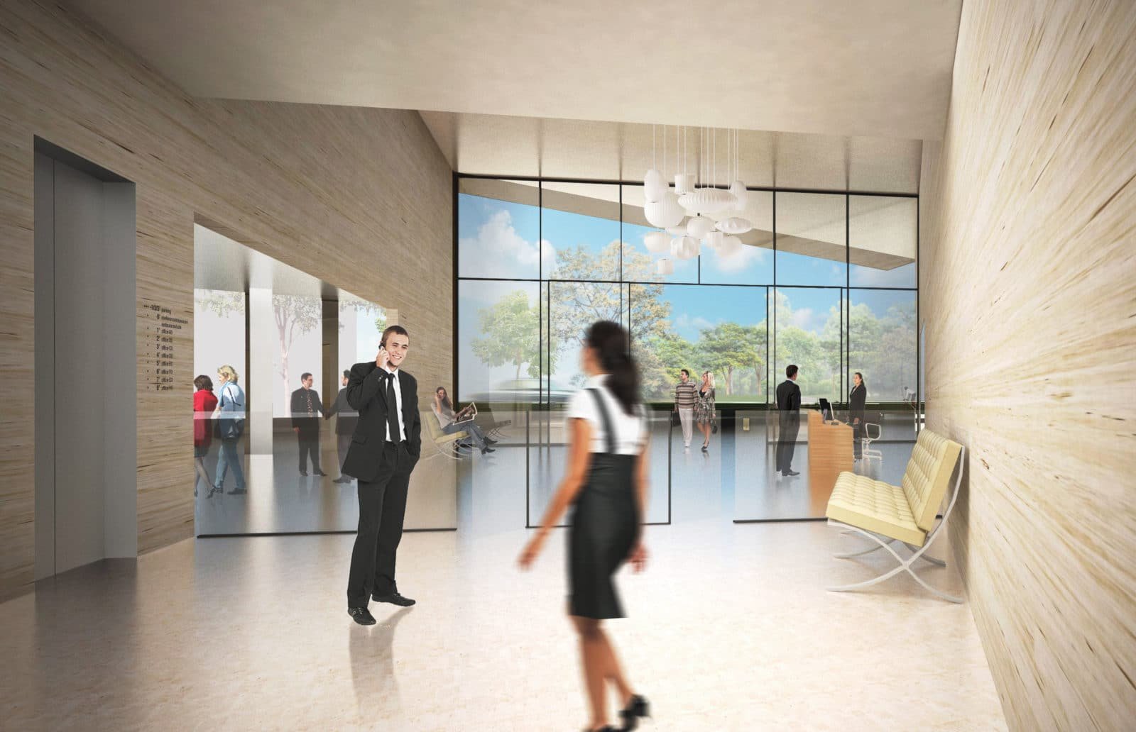 Immeuble de bureaux Ya à Boulogne-Billancourt par Studioninedots. © Studioninedots