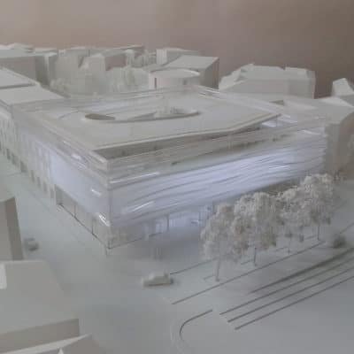 Projet d’Élisabeth de Portzamparc pour le Musée de la Romanité MUSEE Romanite Nimes Portzamparc 10 400x400