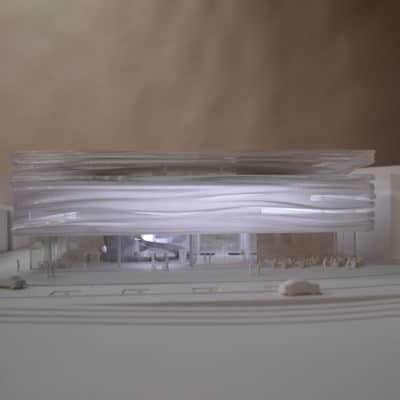 Projet d’Élisabeth de Portzamparc pour le Musée de la Romanité MUSEE Romanite Nimes Portzamparc 11 400x400