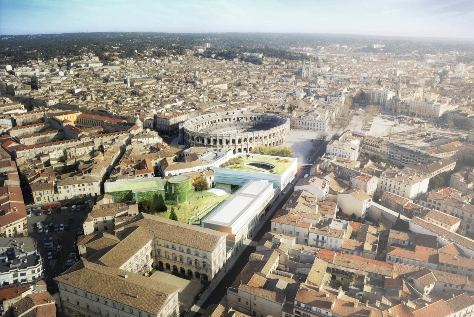 Projet d’Élisabeth de Portzamparc pour le Musée de la Romanité © Élisabeth de Portzamparc