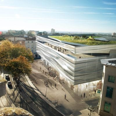 Projet d’Élisabeth de Portzamparc pour le Musée de la Romanité MUSEE Romanite Nimes Portzamparc 15 400x400