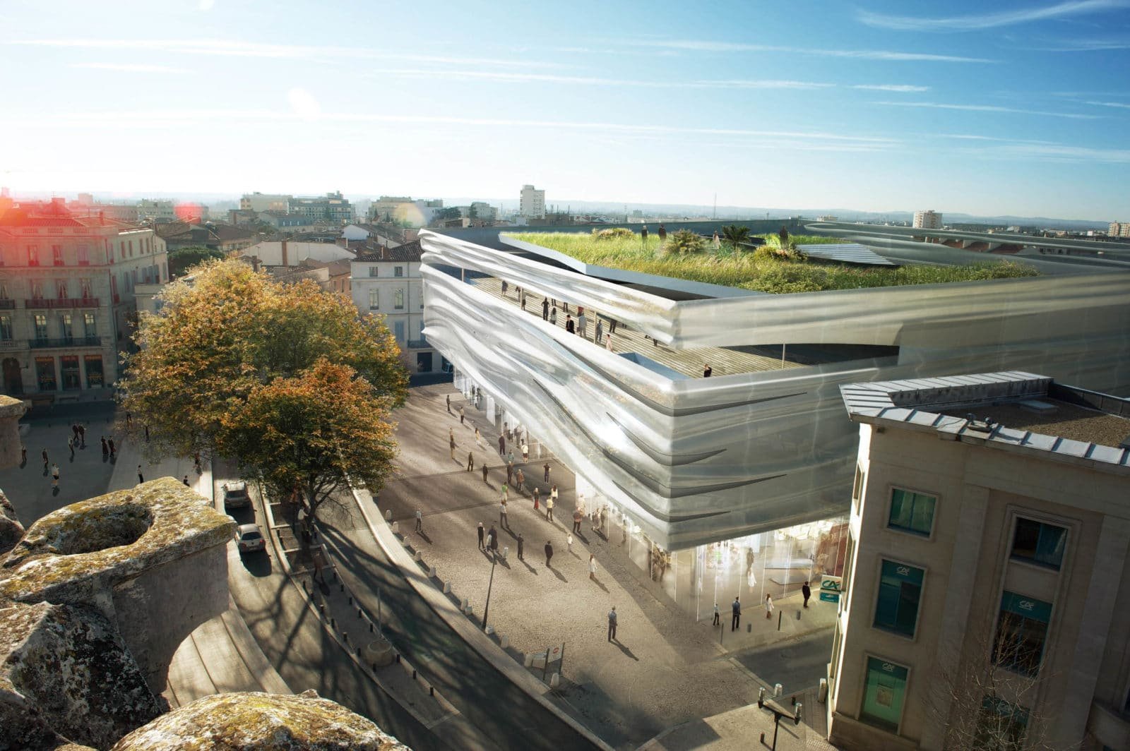 Projet d’Élisabeth de Portzamparc pour le Musée de la Romanité © Élisabeth de Portzamparc