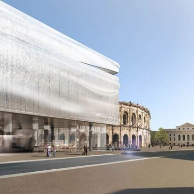 Projet d’Élisabeth de Portzamparc pour le Musée de la Romanité MUSEE Romanite Nimes Portzamparc 16 400x400