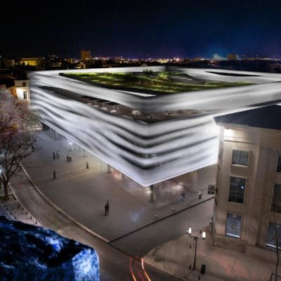 Projet d’Élisabeth de Portzamparc pour le Musée de la Romanité MUSEE Romanite Nimes Portzamparc 18 400x400