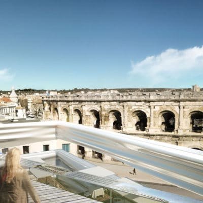Projet d’Élisabeth de Portzamparc pour le Musée de la Romanité MUSEE Romanite Nimes Portzamparc 19 400x400