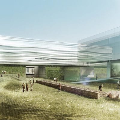 Projet d’Élisabeth de Portzamparc pour le Musée de la Romanité MUSEE Romanite Nimes Portzamparc 20 400x400