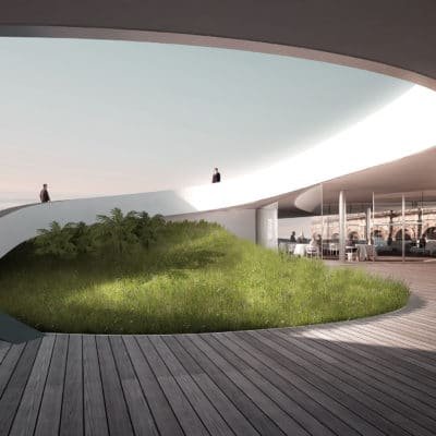 Projet d’Élisabeth de Portzamparc pour le Musée de la Romanité MUSEE Romanite Nimes Portzamparc 21 400x400