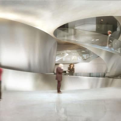 Projet d’Élisabeth de Portzamparc pour le Musée de la Romanité MUSEE Romanite Nimes Portzamparc 23 400x400