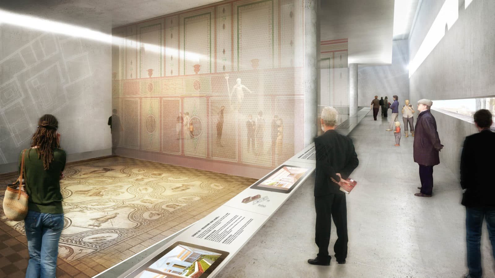Projet d’Élisabeth de Portzamparc pour le Musée de la Romanité © Élisabeth de Portzamparc