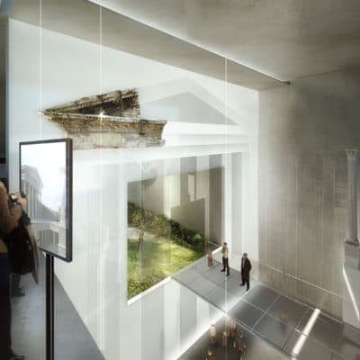 Projet d’Élisabeth de Portzamparc pour le Musée de la Romanité MUSEE Romanite Nimes Portzamparc 25 400x400