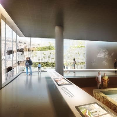Projet d’Élisabeth de Portzamparc pour le Musée de la Romanité MUSEE Romanite Nimes Portzamparc 3 400x400