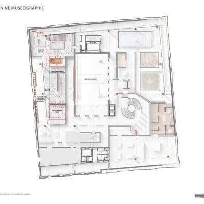 Projet d’Élisabeth de Portzamparc pour le Musée de la Romanité MUSEE Romanite Nimes Portzamparc 7 400x400